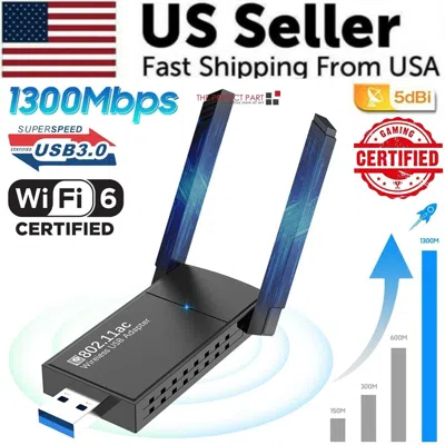 Proxxi Usb 3.0 Wireless Wifi Adapter 1300mbps Long Range Dongle Dual Band 5ghz Network In Multi