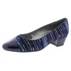 Proxy Anjelica P Womens Metallic Slip On Block Heels In Multi