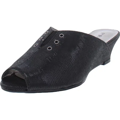 Proxy Aubine Womens Metallic Slip On Wedge Heels In Black