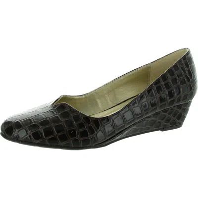 Proxy Emastine Womens Round Toe Wedge Heels In Multi