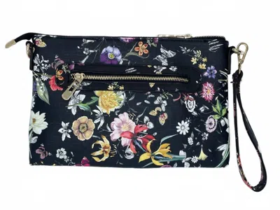 Proya Fashion Women's Emeline Clutch Bag In Black Floral