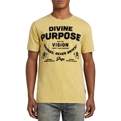 Prps Bond Graphic T-shirt In Mustard