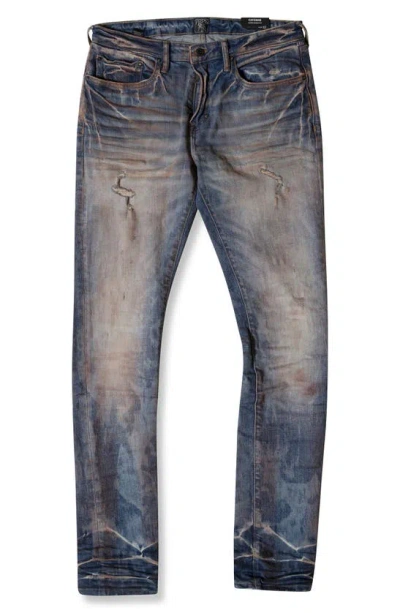 Prps Cayenne Clotbur Distressed Super Skinny Jeans In Indigo