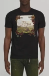 Prps Hickory Cotton Graphic T-shirt In Black
