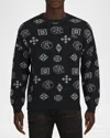 Prps Men's Intarsia Icons Sweater In Navy