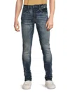 Prps Men's Mid Wash Tapered Skinny Fit Jeans In Purple