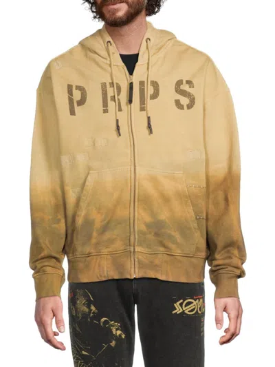 Prps Men's Mt. Hood Dip-dye Cotton Zip Hoodie