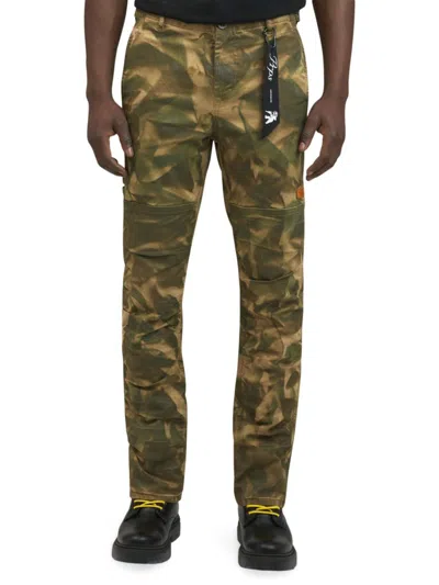 Prps Men's Palo Duro Camouflage Stretch-cotton Pants In Army Green