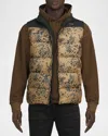 Prps Men's Winter Park Camo Puffer Vest In Khaki