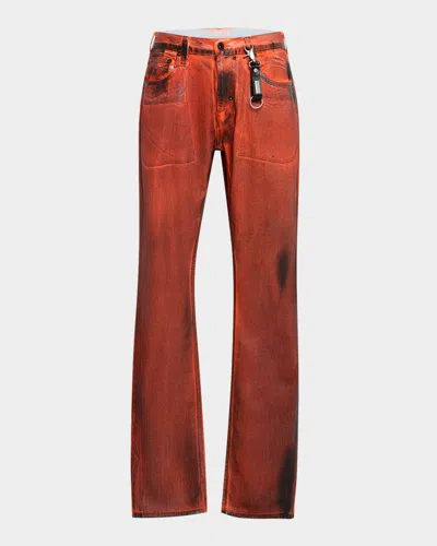 Prps Men's Wisteria Coated Pants In Red