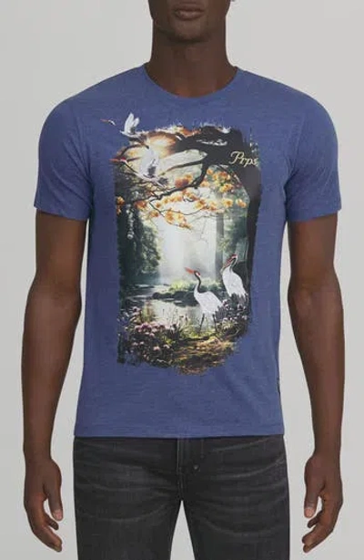 Prps Mohawk Cotton Graphic T-shirt In Blue