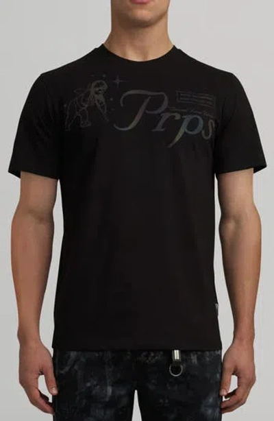 Prps Mott Cotton Graphic T-shirt In Black