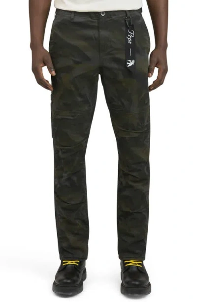 Prps Palo Duro Utility Pants In Black/ Green Multi