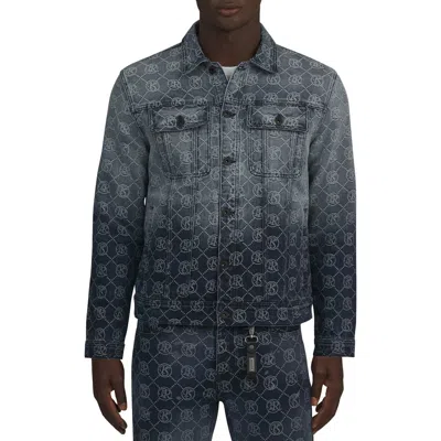 Prps Purgatory Logo Denim Trucker Jacket In Indigo