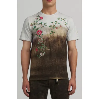 Prps Rainbow Room Cotton Graphic T-shirt In Brown
