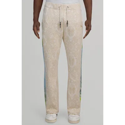 Prps Sun Valley Jacquard Pants In Beige/white