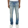 Prps Utilize Straight Leg Jeans In Purple