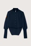 Prune Goldschmidt Dastrid Patch Amazon Jacket In Ink In Blue