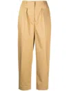Prune Goldschmidt Eva Cropped Trousers In Gelb
