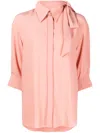 Prune Goldschmidt Margot Three-quarter Sleeve Shirt In 粉色