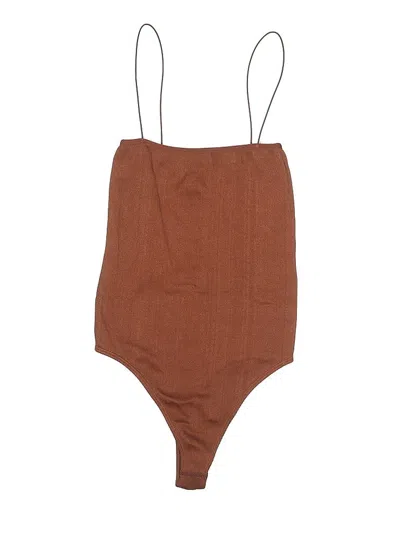 Pre-owned Ps Basics Bodysuit In Brown