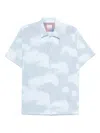 Ps By Paul Smith Abstract-print Shirt In Blue