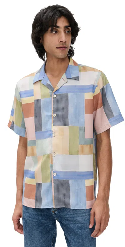 PS BY PAUL SMITH ABSTRACT SHIRT MULTI