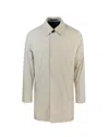 Ps By Paul Smith Beige Cotton Raincoat In White