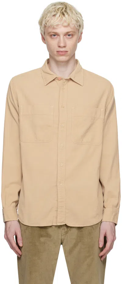 Ps By Paul Smith Beige Patch Pocket Shirt In 60 Browns