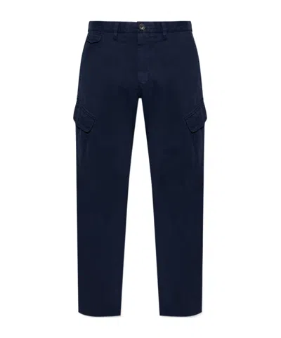Ps By Paul Smith Belt-loop Casual Pants In Black