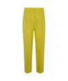 Ps By Paul Smith Ps Paul Smith Woman Pants Acid Green Size 8 Wool In Yellow