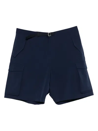 Ps By Paul Smith Belted Cargo Shorts In Blue