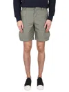 Ps By Paul Smith Ps Paul Smith Bermuda Cargo In Military Green
