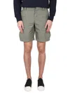 Ps By Paul Smith Ps Paul Smith Bermuda Cargo In Military Green