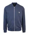 Ps By Paul Smith Big Pony Zip-up Bomber Jacket In Blue