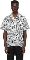 PS BY PAUL SMITH BLACK & WHITE GRAPHIC SHIRT