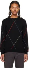 Ps By Paul Smith Ps Paul Smith Man Sweater Black Size Xl Organic Cotton In 79 Blacks