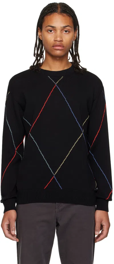 Ps By Paul Smith Ps Paul Smith Man Sweater Black Size Xl Organic Cotton In 79 Blacks