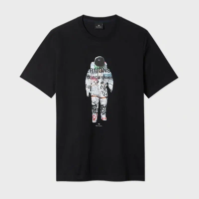 Ps By Paul Smith Astronaut Graphic-print T-shirt In Blue