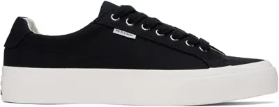 Ps By Paul Smith Black Canvas Amos Sneakers In 79 Black