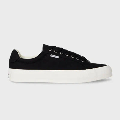 Ps By Paul Smith Black Canvas 'amos' Trainers