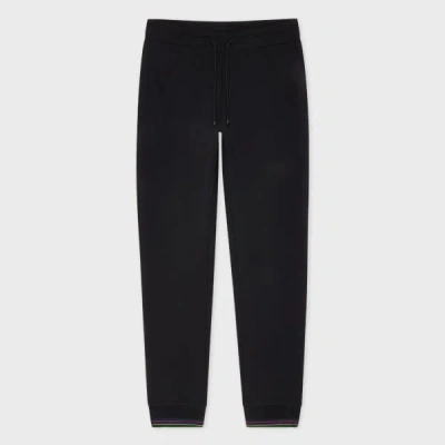 Ps By Paul Smith Black Cotton-blend Jersey Sweatpants