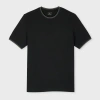 Ps By Paul Smith Navy Cotton Jacquard T-shirt Blue In Black
