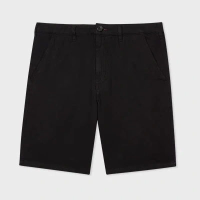 Ps By Paul Smith Zebra-motif Stretch-cotton Chino Shorts In Black