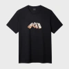 Ps By Paul Smith Black Cotton 'matchboxes' Print T-shirt In Black