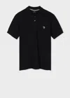Ps By Paul Smith Ps Paul Smith "zebra" Polo In Black