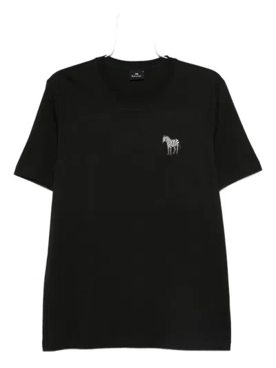 PS BY PAUL SMITH BLACK COTTON T-SHIRT