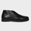 Ps By Paul Smith Black Leather 'crane' Chukka Boots