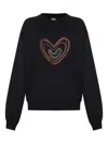 Ps By Paul Smith Ps Paul Smith Sweatshirt With A Colorful Embroidered Pattern In Black