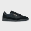 Ps By Paul Smith Black 'dover' Leather Panel Trainers In Black